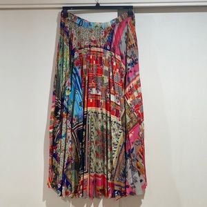 Johnny Was Amalfi Pleated Maxi Skirt